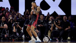 Former Arizona Wildcat Keshad Johnson wins NBA All-Star Slam Dunk Contest in all-Wildcats final