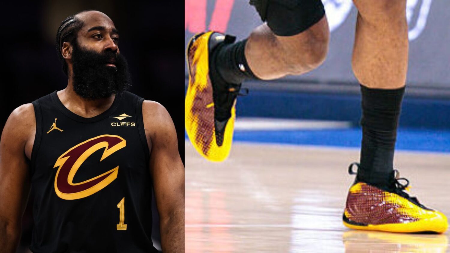 James Harden new shoes ASU-themed...