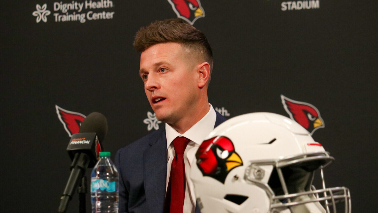 What's the plan for Mike LaFleur's coaching staff, Kyler Murray
