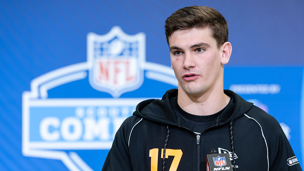 Ty Simpson met with the Cardinals at the NFL Draft Combine...