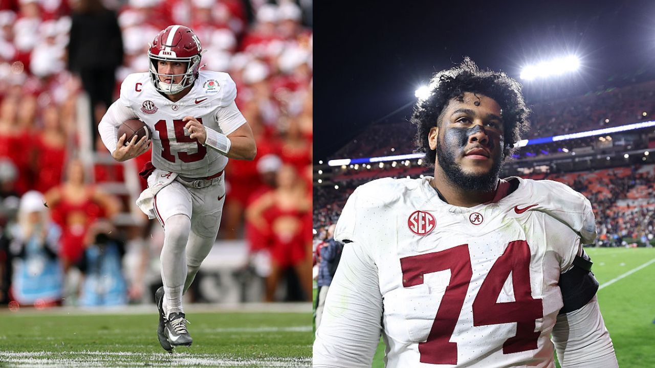 (Photos by Luke Hales (L) and Kevin C. Cox (R)/Getty Images)...