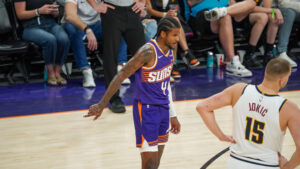Suns edged by Nuggets in game of scoring runs with dominant Nikola Jokic performance
