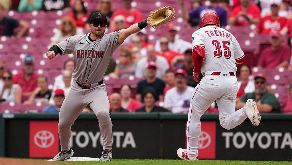 Tim Tawa #13 of the Arizona Diamondbacks...