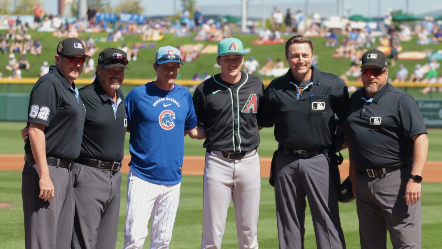 Brady Counsell and Craig Counsell before Diamondbacks-Cubs...
