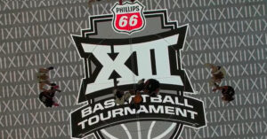 Fans take issue with Big 12 basketball tournament's new glass floor court
