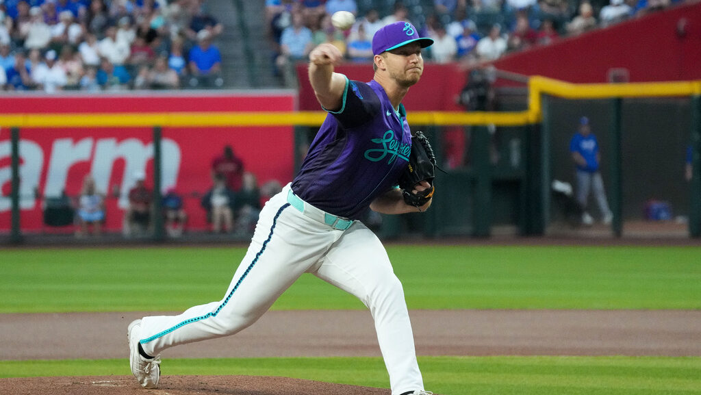 Arizona Diamondbacks pitcher Michael Soroka...