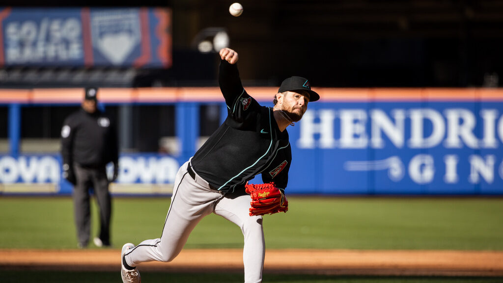 Arizona Diamondbacks pitcher Ryne Nelson...
