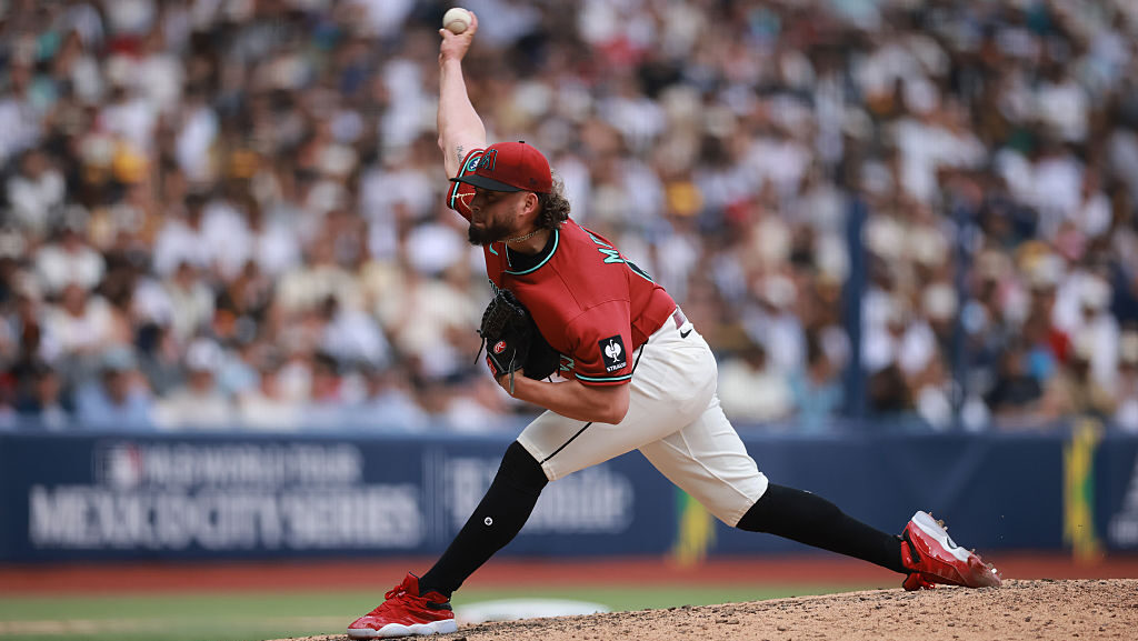 Juan Morillo #62 of the Arizona Diamondbacks...