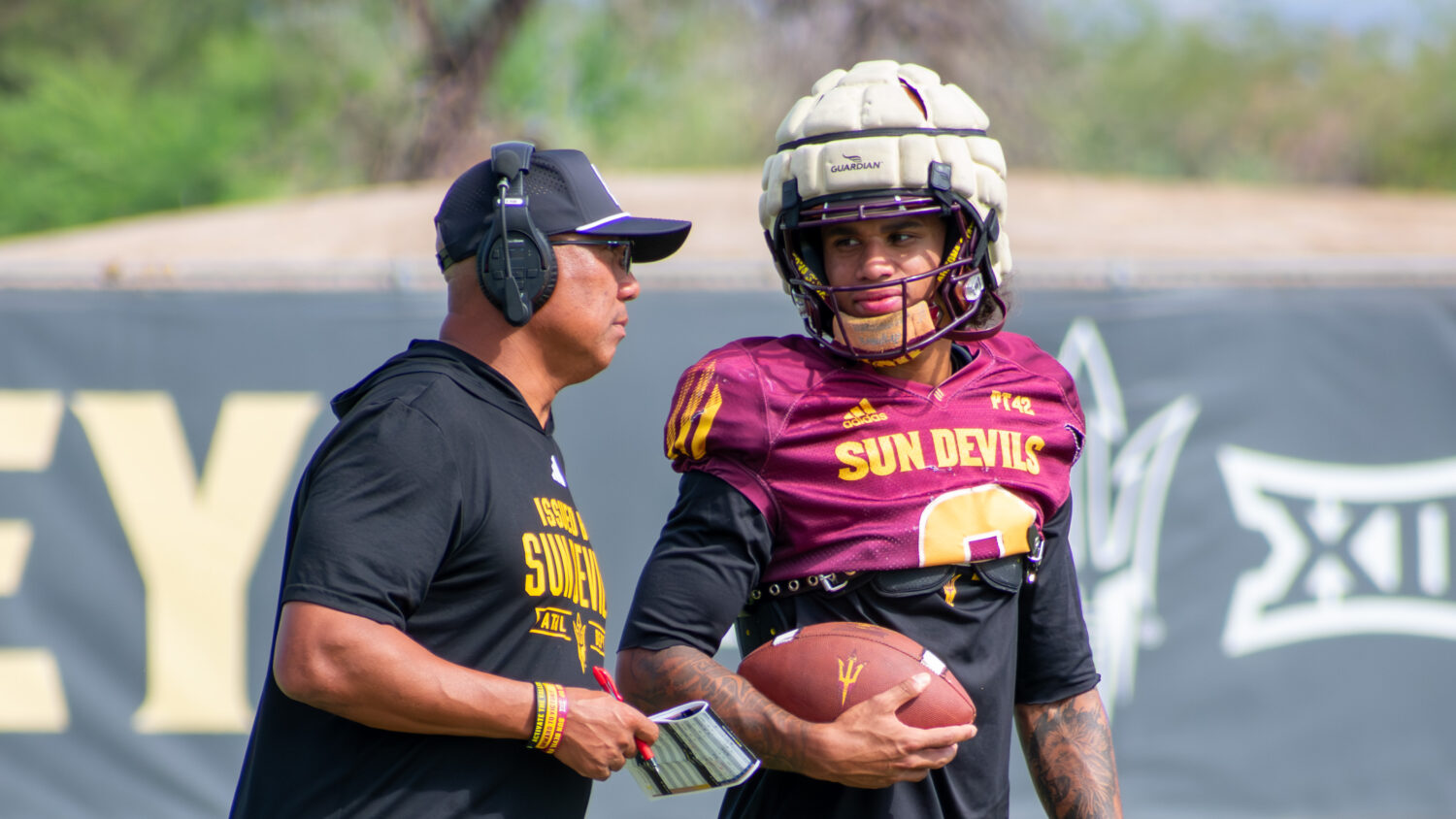 Hines Ward (left) and Jordyn Tyson (right)...