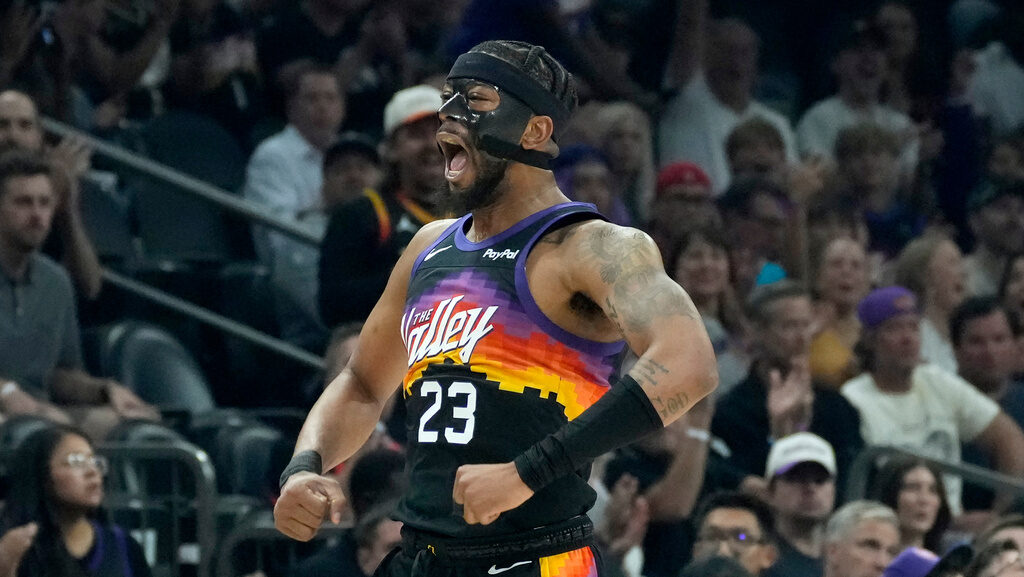 Phoenix Suns guard Jordan Goodwin...