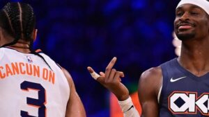 Shai Gilgeous-Alexander pokes fun at Dillon Brooks after Thunder-Suns sweep: 'Cancun on 3'