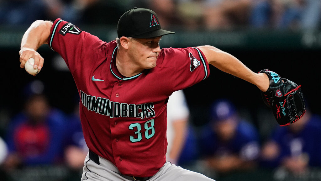 Arizona Diamondbacks pitcher Paul Sewald...