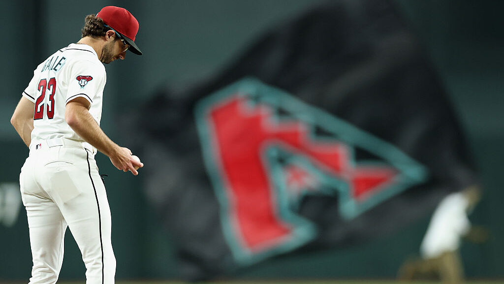 Starting pitcher Zac Gallen #23 of the Arizona Diamondbacks...