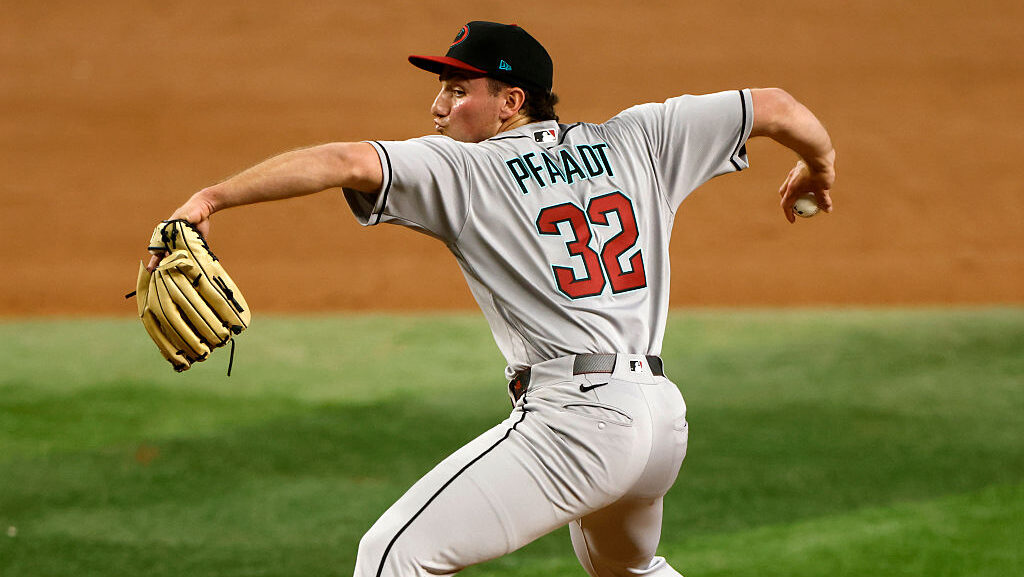 Brandon Pfaadt #32 of the Arizona Diamondbacks...