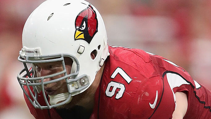 Nose tackle Josh Mauro #97 of the Arizona Cardinals...
