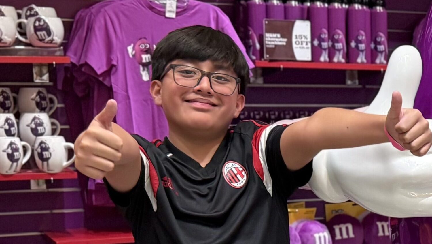 Make-A-Wish celebrated a milestone Monday by granting its 9,000th wish with a trip to the FIFA Worl...