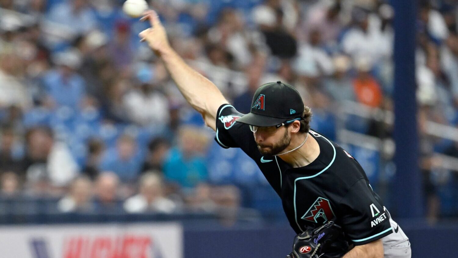 Arizona Diamondbacks pitcher Zac Gallen...