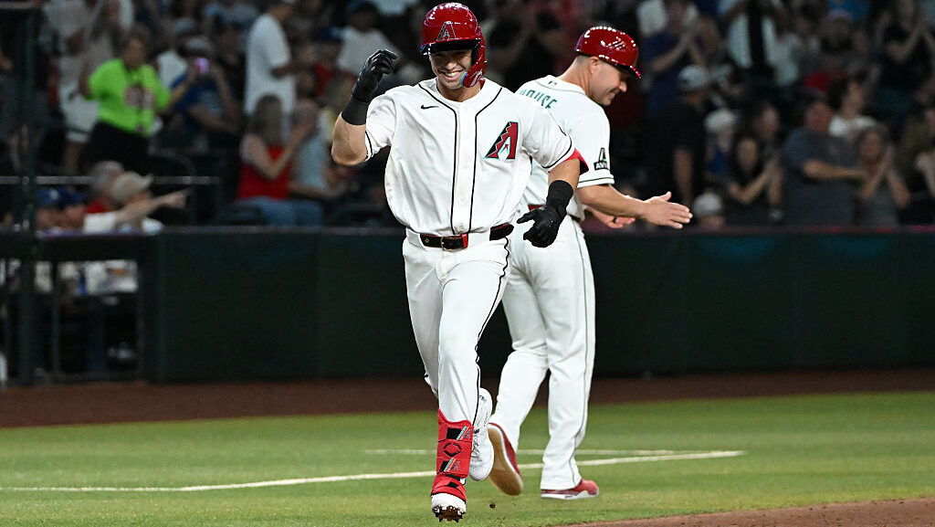 Tommy Troy #9 of the Arizona Diamondbacks...