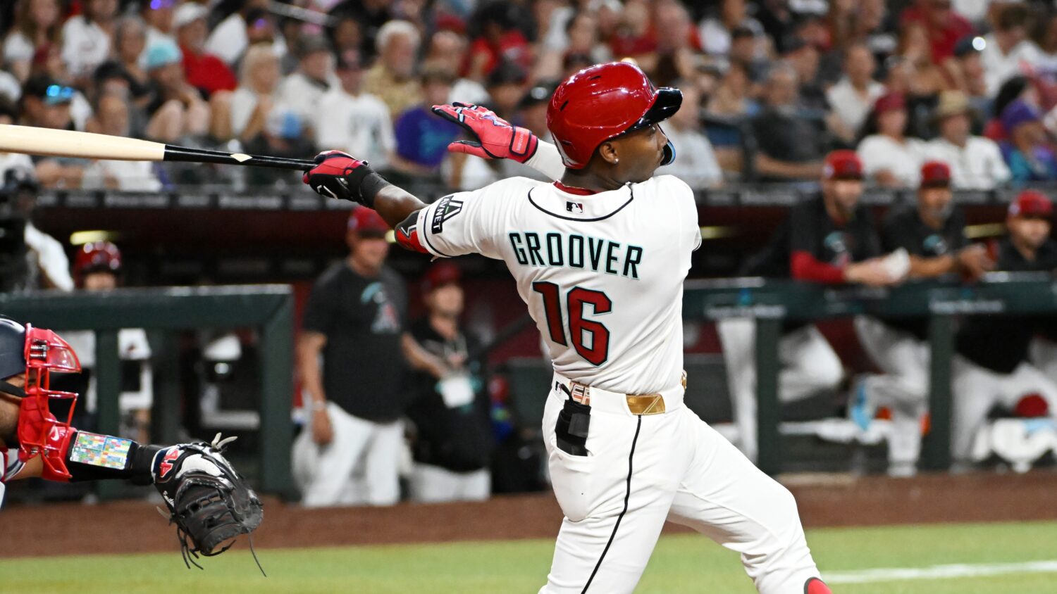 Diamondbacks' LuJames Groover...