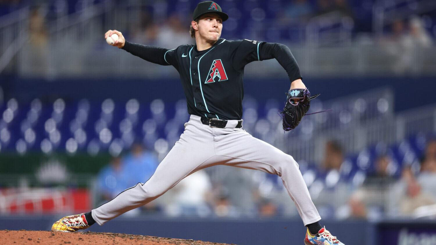 Drey Jameson Diamondbacks cartoons shoes back up to major leagues...