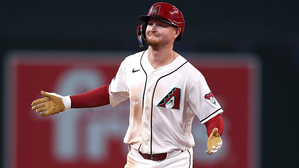 Pavin Smith #26 of the Arizona Diamondbacks...