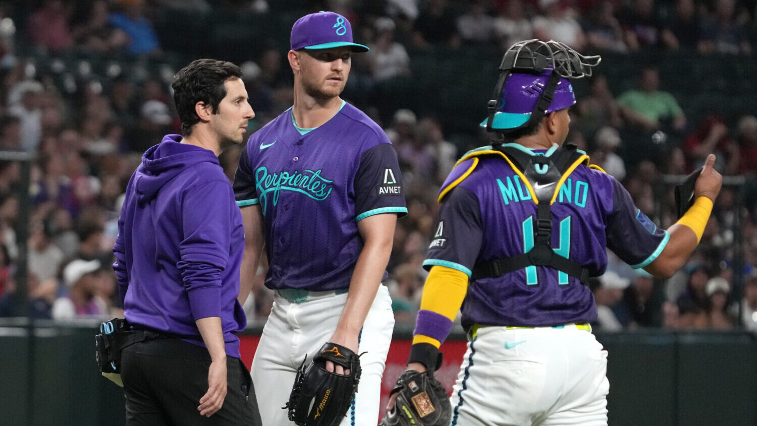 Arizona Diamondbacks pitcher Michael Soroka...