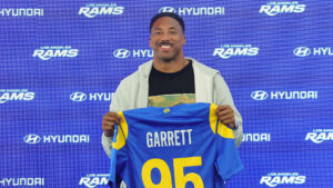 Myles Garrett to the Rams? Cardinals' Mike LaFleur isn't concerned