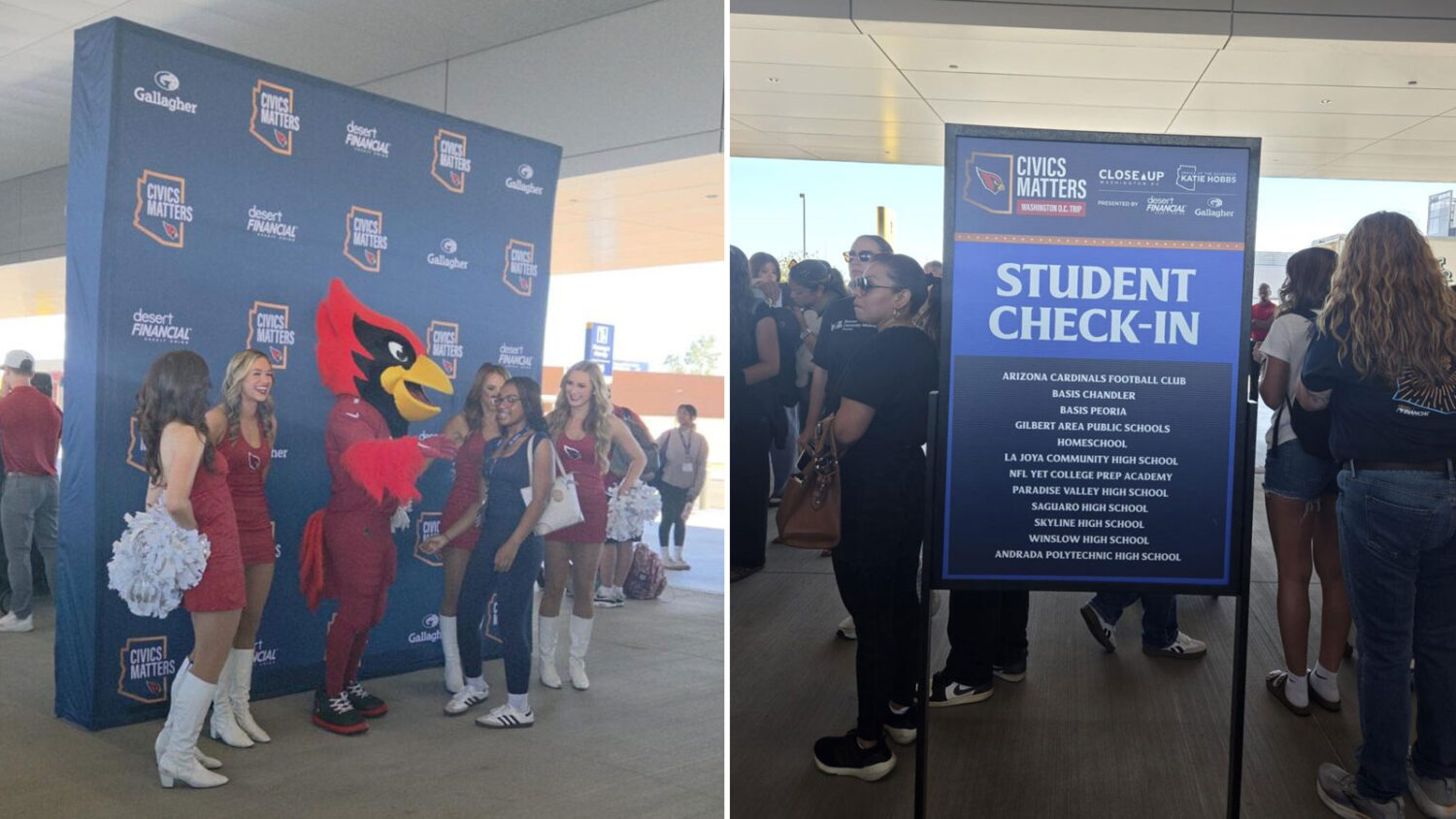 Cardinals Civics Matters 2026 DC students...