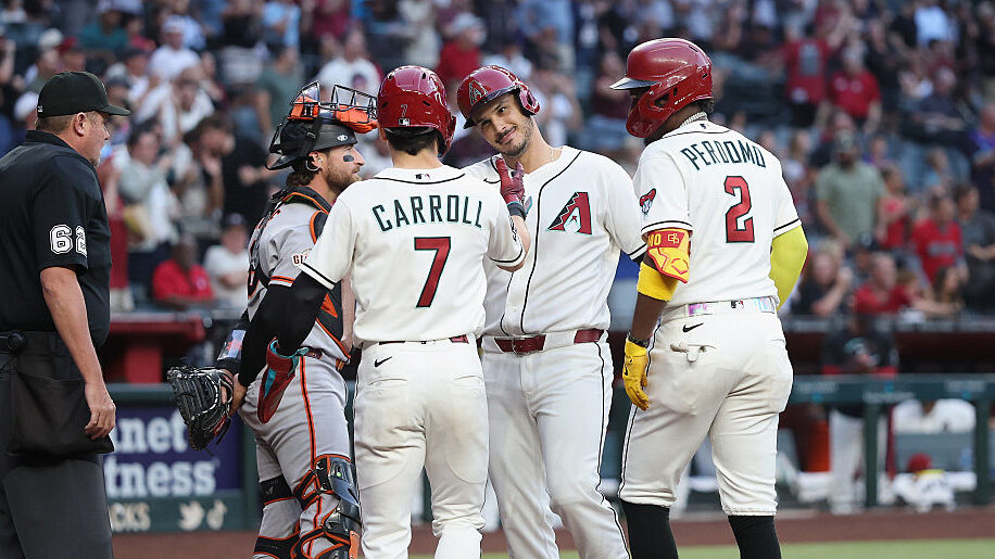 Diamondbacks' Corbin Carroll and Nolan Arenado...