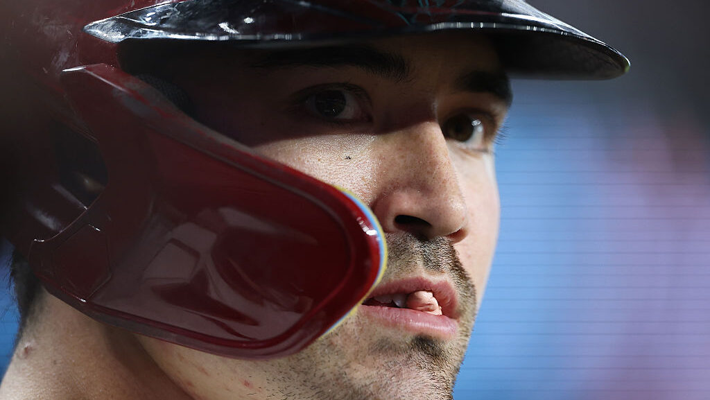 Corbin Carroll #7 of the Arizona Diamondbacks...