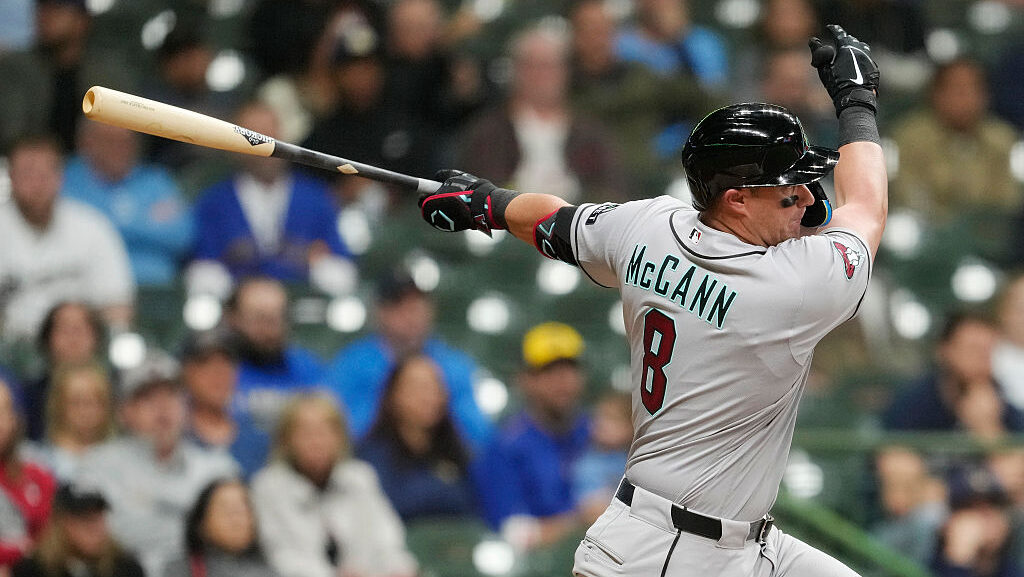 Arizona Diamondbacks catcher James McCann...