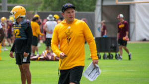 Why did ASU have a nursery rhymes playlist on repeat at Monday's practice?