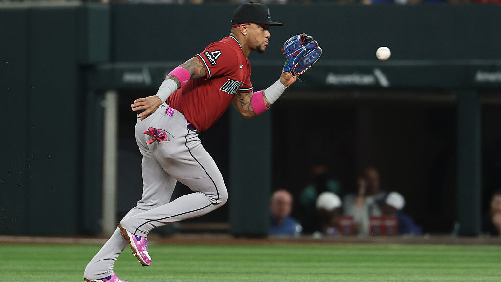 Ketel Marte #4 of the Arizona Diamondbacks...