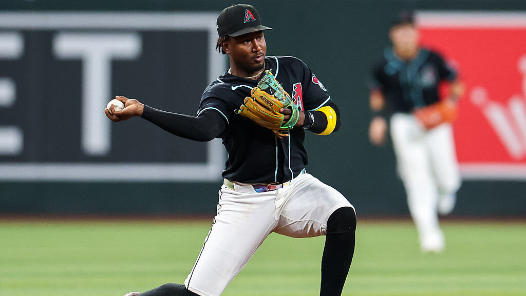 Geraldo Perdomo #2 of the Arizona Diamondbacks...