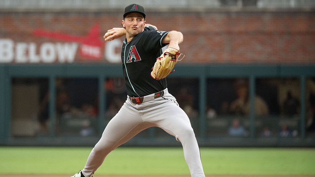 Brandon Pfaadt #32 of the Arizona Diamondbacks...