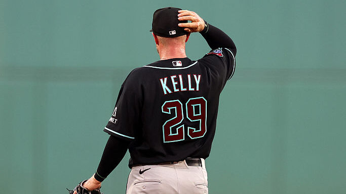 Starting pitcher Merrill Kelly #29 of the Arizona Diamondbacks...