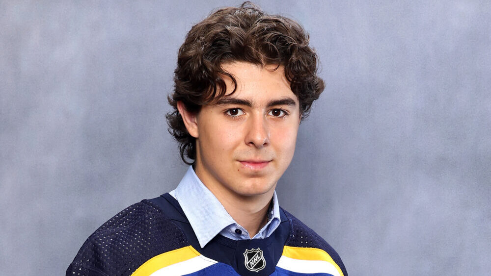 Matthew Mayich, 170th overall pick by the St. Louis Blues, as seen here, is the ASU hockey player h...