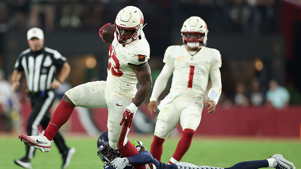 Cardinals' Trey Benson...