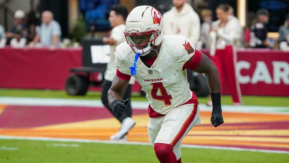 Arizona Cardinals RB Jeremiyah Love vs. Seattle Seahawks, September 20, 2026 (Jeremy Schnell/Arizon...