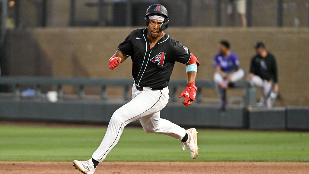 Avery Owusu-Asiedu #36 of the Arizona Diamondbacks...