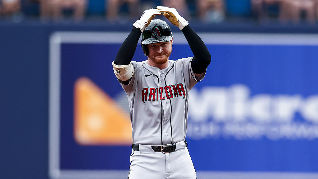 Pavin Smith #26 of the Arizona Diamondbacks...