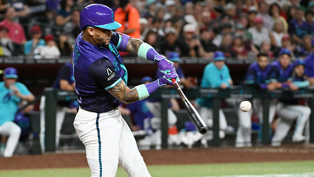 Ketel Marte #4 of the Arizona Diamondbacks...