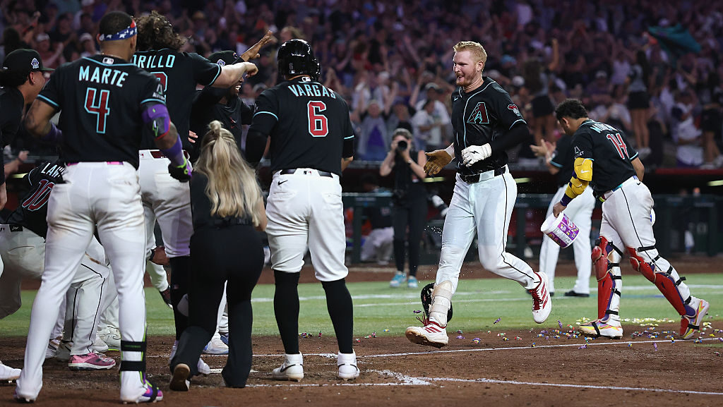 Pavin Smith #26 of the Arizona Diamondbacks...