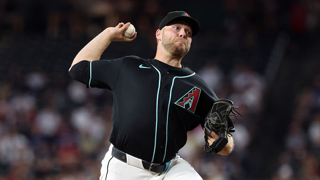 Starter Corbin Burnes #39 of the Arizona Diamondbacks...